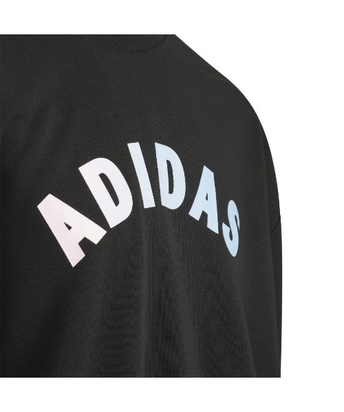 adidas(アディダス)の「アディダス adidas スウェット ルーズフィット クルーネック プルオーバー(スウェット・キッズ・ピンク/ホワイト/ブラック・110cm/120cm/130cm/140cm/150cm/160cm)」の5枚目の写真