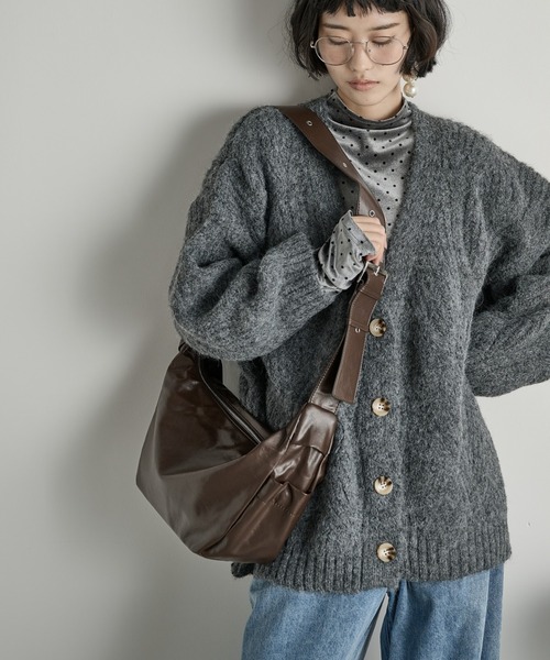 THE YOn（ザヨン）の「フェイクレザーワンショルダーバッグ（ショルダーバッグ・レディース・ブラック/イエロー/ブラウン・FREE）」の22枚目の写真