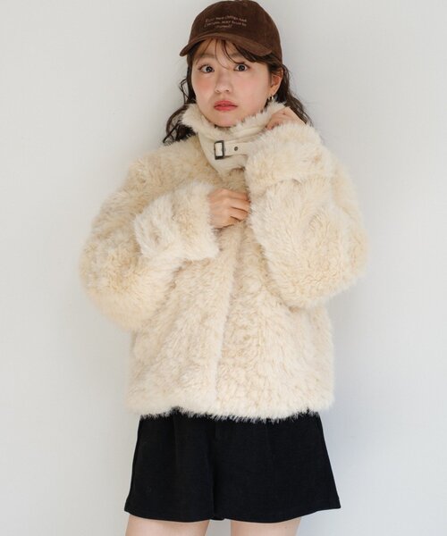 Kastane（カスタネ）の「カールミドルファーコート（その他アウター・レディース・アイボリー/ピンク/ブラウン・FREE）」の6枚目の写真