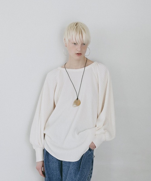 AMERICAN RAG CIE(アメリカンラグシー)の「【AMERICAN RAG CIE】バックオープンブラウス(WOMEN)(シャツ/ブラウス・レディース・ブラック/オフホワイト・FREE)」の1枚目の写真