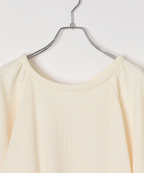 AMERICAN RAG CIE(アメリカンラグシー)の「【AMERICAN RAG CIE】バックオープンブラウス(WOMEN)(シャツ/ブラウス・レディース・ブラック/オフホワイト・FREE)」の7枚目の写真