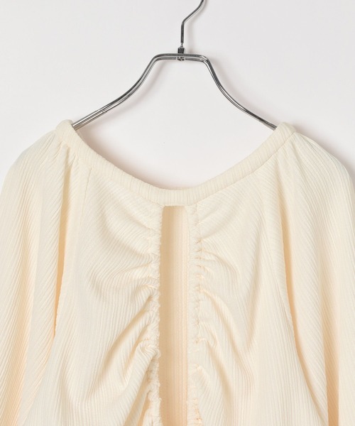 AMERICAN RAG CIE(アメリカンラグシー)の「【AMERICAN RAG CIE】バックオープンブラウス(WOMEN)(シャツ/ブラウス・レディース・ブラック/オフホワイト・FREE)」の10枚目の写真