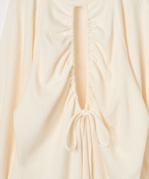 AMERICAN RAG CIE(アメリカンラグシー)の「【AMERICAN RAG CIE】バックオープンブラウス(WOMEN)(シャツ/ブラウス・レディース・ブラック/オフホワイト・FREE)」の6枚目の写真