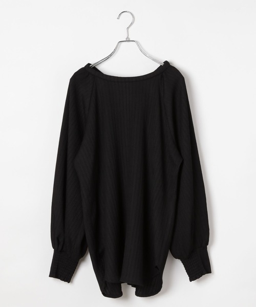 AMERICAN RAG CIE(アメリカンラグシー)の「【AMERICAN RAG CIE】バックオープンブラウス(WOMEN)(シャツ/ブラウス・レディース・ブラック/オフホワイト・FREE)」の4枚目の写真