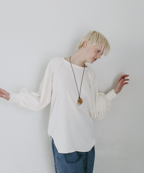 AMERICAN RAG CIE(アメリカンラグシー)の「【AMERICAN RAG CIE】バックオープンブラウス(WOMEN)(シャツ/ブラウス・レディース・ブラック/オフホワイト・FREE)」の17枚目の写真