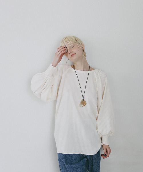 AMERICAN RAG CIE(アメリカンラグシー)の「【AMERICAN RAG CIE】バックオープンブラウス(WOMEN)(シャツ/ブラウス・レディース・ブラック/オフホワイト・FREE)」の18枚目の写真