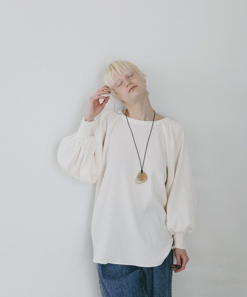 AMERICAN RAG CIE(アメリカンラグシー)の「【AMERICAN RAG CIE】バックオープンブラウス(WOMEN)(シャツ/ブラウス・レディース・ブラック/オフホワイト・FREE)」の19枚目の写真