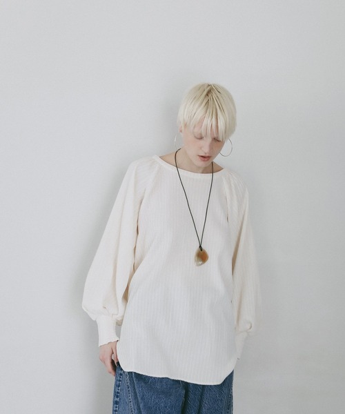 AMERICAN RAG CIE(アメリカンラグシー)の「【AMERICAN RAG CIE】バックオープンブラウス(WOMEN)(シャツ/ブラウス・レディース・ブラック/オフホワイト・FREE)」の20枚目の写真