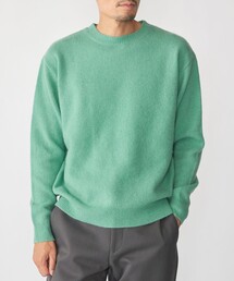 SHIPS: 5ゲージ ヤク ブレンド クルーネック ニット