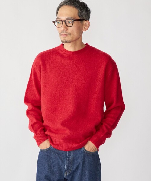 SHIPS: 5ゲージ ヤク ブレンド クルーネック ニット（ニット/セーター