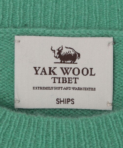 SHIPS（シップス）の「SHIPS: 5ゲージ ヤク ブレンド クルーネック ニット（ニット/セーター・メンズ・パープル/ダークグレー/コバルトブルー/レッド/ライトグリーン/キャメル・SMALL/MEDIUM/LARGE/X-LARGE）」の16枚目の写真