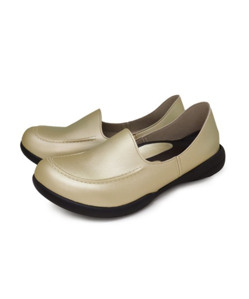 Re:getA(リゲッタ)の「Re:getA リゲッタ R-302 ドライビングローファー(ローファー・レディース・シャンパン/ブラウン/キャメル/レッド系その他/ブラック/アイボリー・22cm/23cm/25cm/24cm)」の1枚目の写真