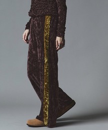 クラッシュベロアサイドラインパンツ / Crash Velour Side-Line Pants