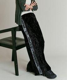 クラッシュベロア サイドライン トラックパンツ / Crash Velour Side-Line Pants