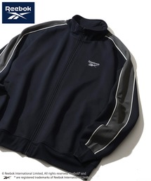 【Reebok/リーボック】袖ライン デザイン トラック ジャケット