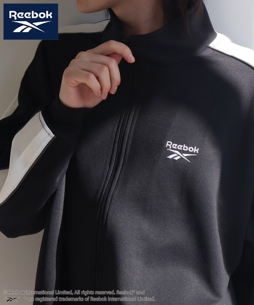 Reebok（リーボック）の「【Reebok/リーボック】袖ライン デザイン トラック ジャケット（ジャージ・メンズ・ブラック/チャコールグレー/ネイビー・M/L/LL）」の12枚目の写真