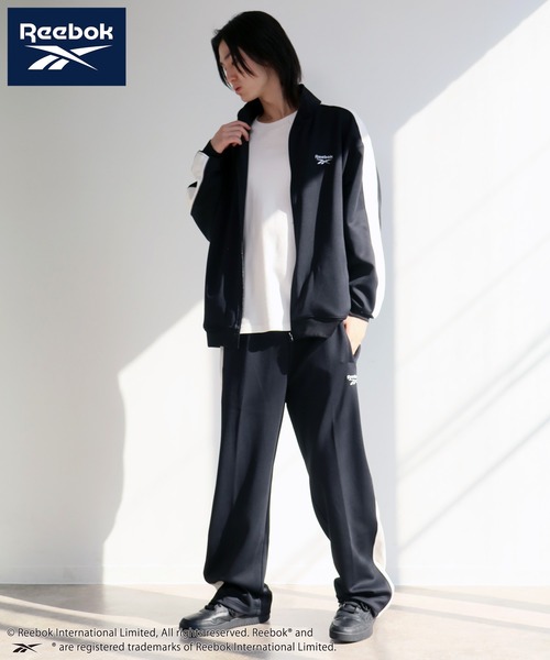 Reebok（リーボック）の「【Reebok/リーボック】袖ライン デザイン トラック ジャケット（ジャージ・メンズ・ブラック/チャコールグレー/ネイビー・M/L/LL）」の19枚目の写真