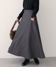 natural couture | ワイド切り替えヘムフレアスカート(スカート)