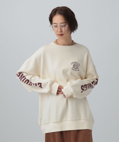 LEPSIM（レプシィム）の「アソートロゴBIG裏毛プルオーバー　603652（スウェット・レディース・オフホワイト/グレー/ネイビー・FREE）」の5枚目の写真