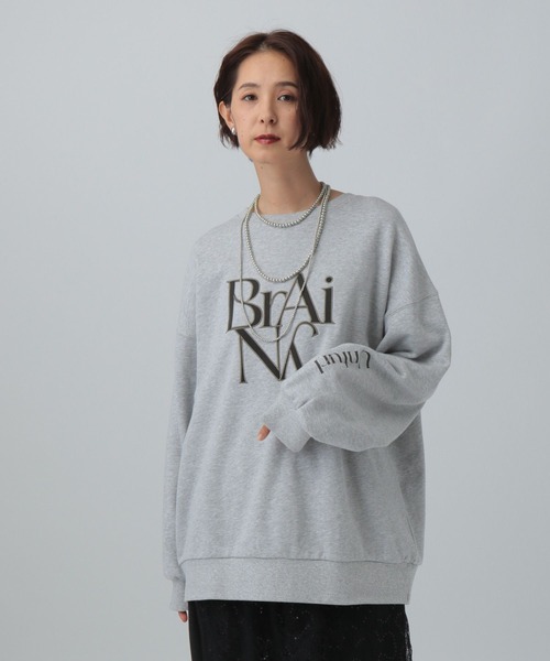 LEPSIM（レプシィム）の「アソートロゴBIG裏毛プルオーバー　603652（スウェット・レディース・オフホワイト/グレー/ネイビー・FREE）」の10枚目の写真