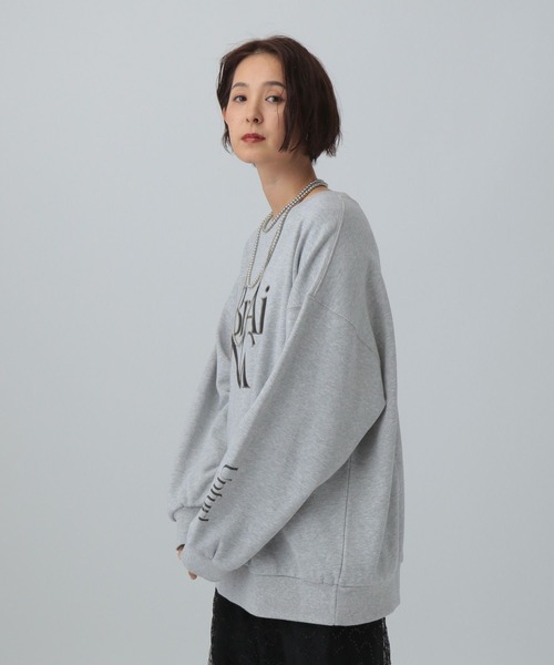 LEPSIM（レプシィム）の「アソートロゴBIG裏毛プルオーバー　603652（スウェット・レディース・オフホワイト/グレー/ネイビー・FREE）」の12枚目の写真