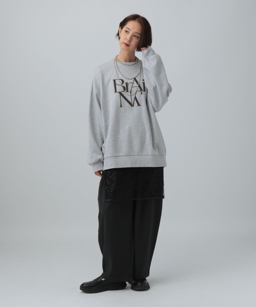 LEPSIM（レプシィム）の「アソートロゴBIG裏毛プルオーバー　603652（スウェット・レディース・オフホワイト/グレー/ネイビー・FREE）」の13枚目の写真