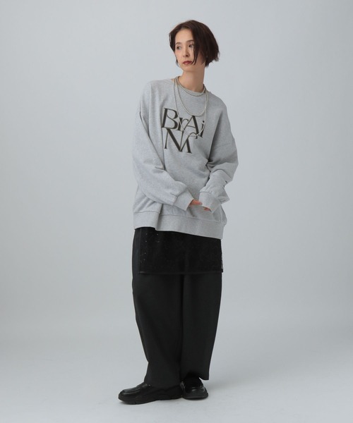 LEPSIM（レプシィム）の「アソートロゴBIG裏毛プルオーバー　603652（スウェット・レディース・オフホワイト/グレー/ネイビー・FREE）」の15枚目の写真