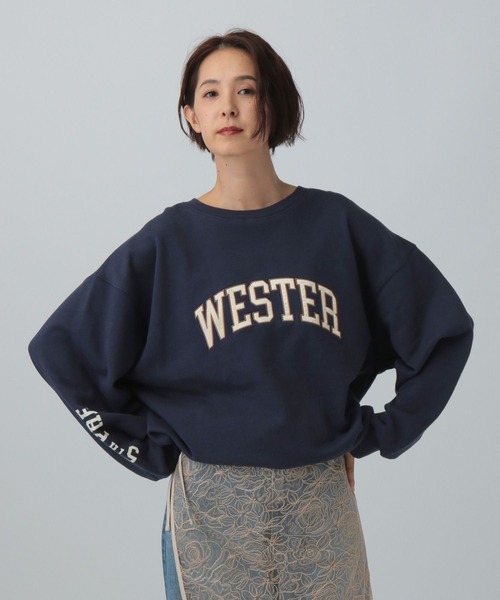 LEPSIM（レプシィム）の「アソートロゴBIG裏毛プルオーバー　603652（スウェット・レディース・オフホワイト/グレー/ネイビー・FREE）」の16枚目の写真