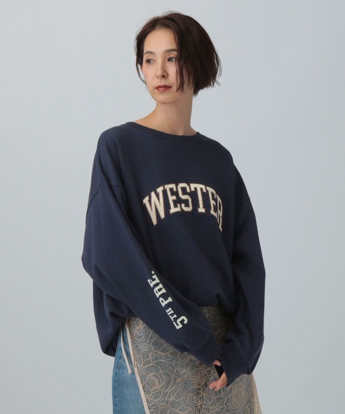 LEPSIM（レプシィム）の「アソートロゴBIG裏毛プルオーバー　603652（スウェット・レディース・オフホワイト/グレー/ネイビー・FREE）」の18枚目の写真