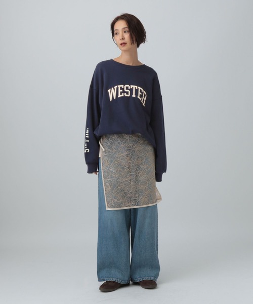 LEPSIM（レプシィム）の「アソートロゴBIG裏毛プルオーバー　603652（スウェット・レディース・オフホワイト/グレー/ネイビー・FREE）」の19枚目の写真