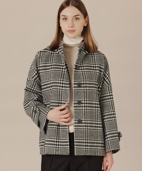 MACKINTOSH LONDON(マッキントッシュ ロンドン)の「【Precious12月号】【ROSLEY/ロズリー】ぺコラムビーバーフーデッドコート(ピーコート・レディース・ネイビー/グレー系その他2・38)」の2枚目の写真