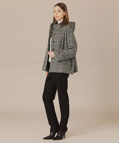 MACKINTOSH LONDON(マッキントッシュ ロンドン)の「【Precious12月号】【ROSLEY/ロズリー】ぺコラムビーバーフーデッドコート(ピーコート・レディース・ネイビー/グレー系その他2・38)」の7枚目の写真