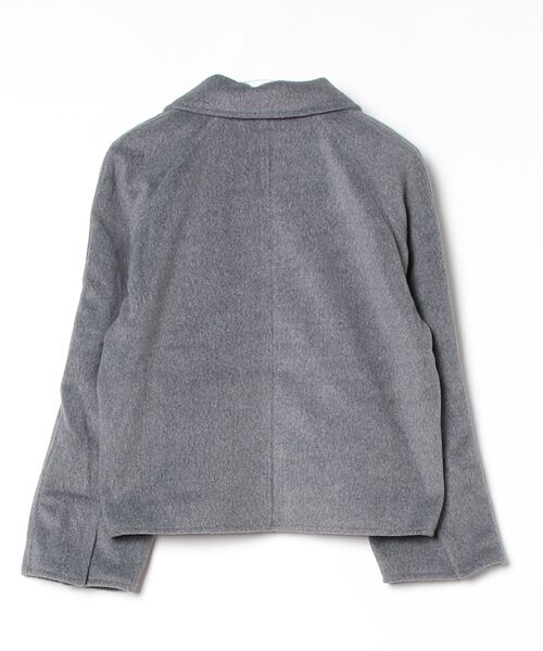 FREE STYLISTS(フリー スタイリスト)の「YUGA_YGMC wool short coat(ステンカラーコート・レディース・ライトグレー/オフホワイト/ブラック/ダークグレー・FREE)」の5枚目の写真