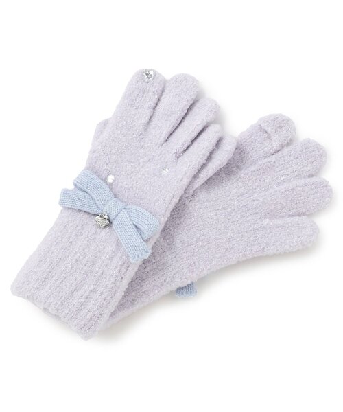 セール】リボン マシュマロニット 手袋（手袋）｜mezzo piano