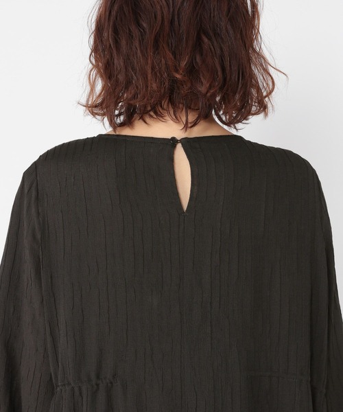 studio CLIP（スタディオクリップ）の「ドロストデザインワンピース（ワンピース・レディース・ブラウン/ブラック・FREE）」の18枚目の写真