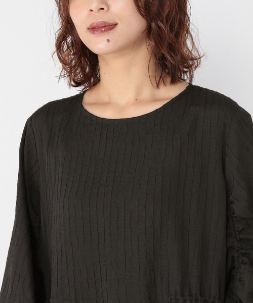 studio CLIP（スタディオクリップ）の「ドロストデザインワンピース（ワンピース・レディース・ブラウン/ブラック・FREE）」の12枚目の写真