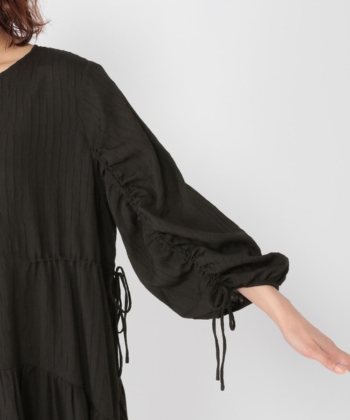 studio CLIP（スタディオクリップ）の「ドロストデザインワンピース（ワンピース・レディース・ブラウン/ブラック・FREE）」の14枚目の写真