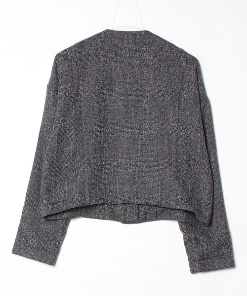 HARUYAMA(ハルヤマ)の「【WEB限定】ツイードノーカラージャケット FURRY(ブルゾン・レディース・ブラック・F)」の14枚目の写真