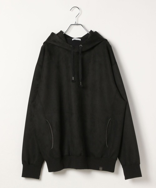 BAYFLOW（ベイフロー）の「スウェードライクポンチパーカー（Tシャツ/カットソー・メンズ・ブラック/ベージュ/グリーン・MEDIUM/LARGE）」の5枚目の写真