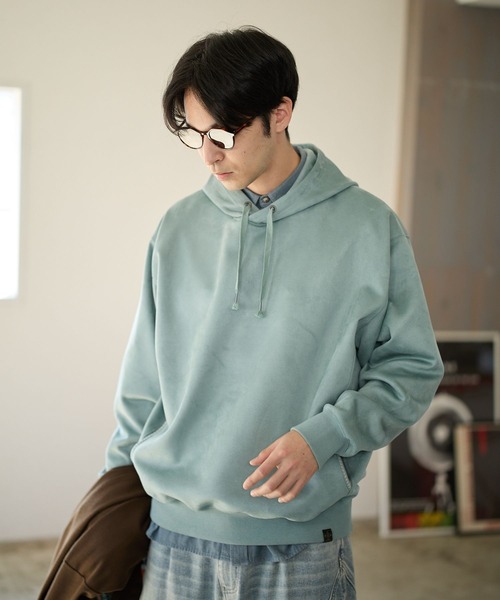 BAYFLOW（ベイフロー）の「スウェードライクポンチパーカー（Tシャツ/カットソー・メンズ・ブラック/ベージュ/グリーン・MEDIUM/LARGE）」の14枚目の写真