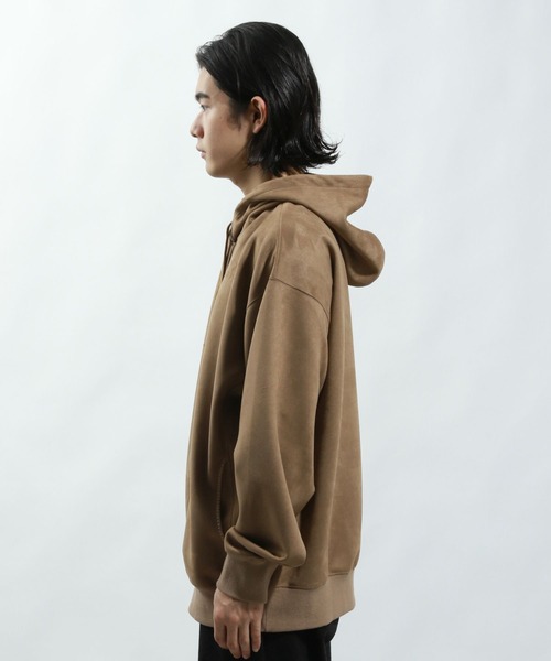BAYFLOW（ベイフロー）の「スウェードライクポンチパーカー（Tシャツ/カットソー・メンズ・ブラック/ベージュ/グリーン・MEDIUM/LARGE）」の20枚目の写真