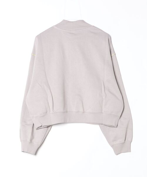 NIKE（ナイキ）の「NIKE/ナイキ W NSW PHNX FLC MOCK NECK（スウェット・レディース・ブラック/グレー/チャコールグレー・S/M/L/XL）」の4枚目の写真