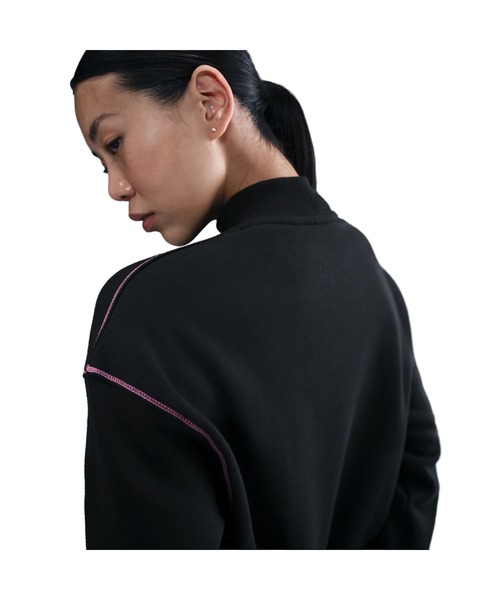 NIKE（ナイキ）の「NIKE/ナイキ W NSW PHNX FLC MOCK NECK（スウェット・レディース・ブラック/グレー/チャコールグレー・S/M/L/XL）」の12枚目の写真