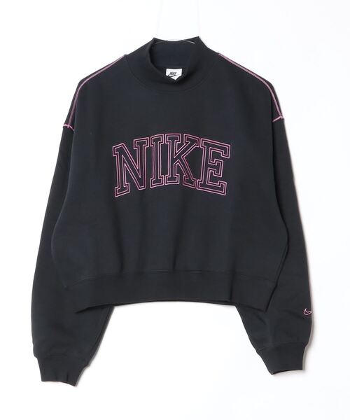 NIKE（ナイキ）の「NIKE/ナイキ W NSW PHNX FLC MOCK NECK（スウェット・レディース・ブラック/グレー/チャコールグレー・S/M/L/XL）」の14枚目の写真