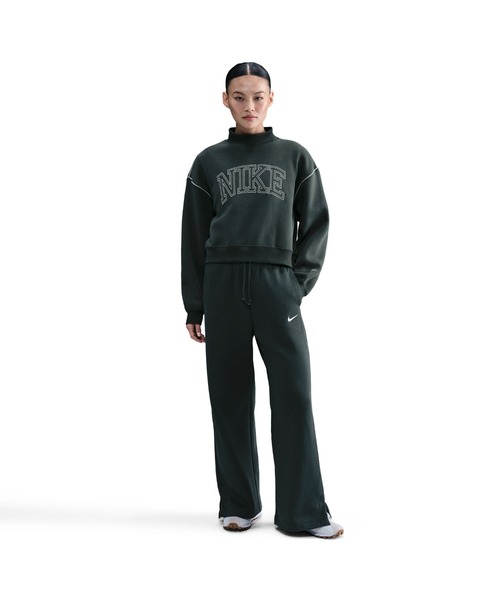 NIKE（ナイキ）の「NIKE/ナイキ W NSW PHNX FLC MOCK NECK（スウェット・レディース・ブラック/グレー/チャコールグレー・S/M/L/XL）」の18枚目の写真