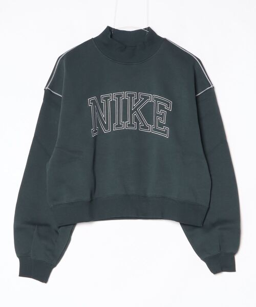 NIKE（ナイキ）の「NIKE/ナイキ W NSW PHNX FLC MOCK NECK（スウェット・レディース・ブラック/グレー/チャコールグレー・S/M/L/XL）」の19枚目の写真