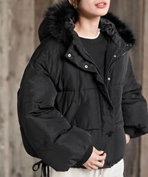 rps（アールピーエス）の「フェイクファーフード付き中綿ジャケット（ダウンジャケット/コート）」