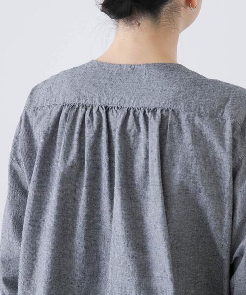 かぐれ（カグレ）の「コットンシルクフリルブラウス（シャツ/ブラウス・レディース・チェック/ブラック・FREE）」の13枚目の写真