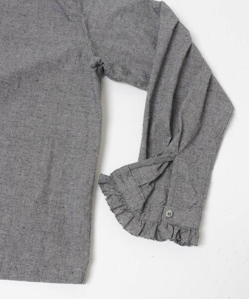 かぐれ（カグレ）の「コットンシルクフリルブラウス（シャツ/ブラウス・レディース・チェック/ブラック・FREE）」の16枚目の写真