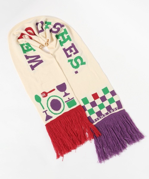 niko and...(ニコアンド)の「【Fishs Eddy(フィッシュエディ)】ニットマフラー【UNISEX】(マフラー・レディース・アイボリー/ネイビー・FREE)」の5枚目の写真